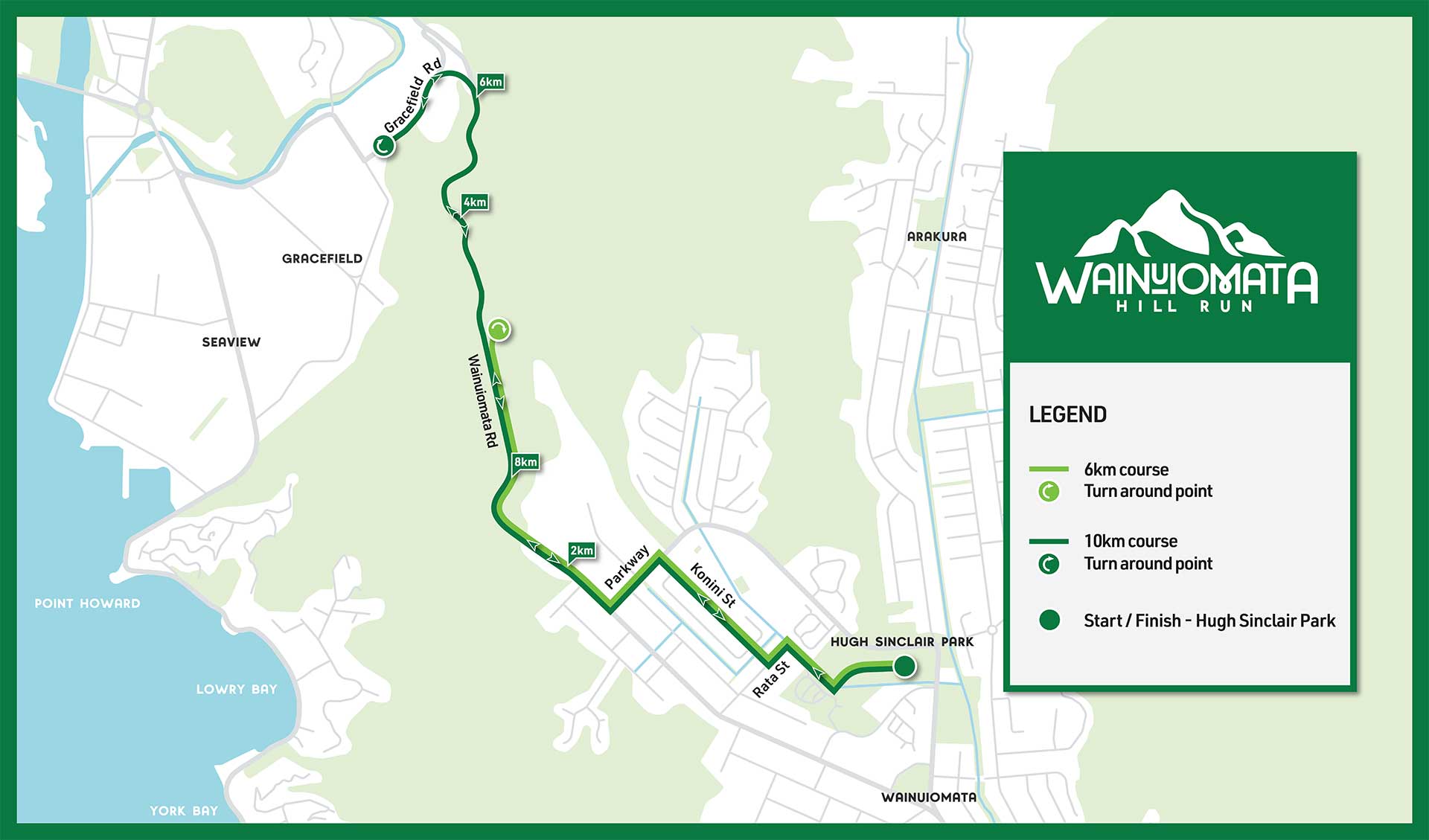 Wainuiomata Hill Run Route Map